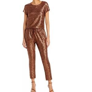 Splendid Oxford Sequin Two Piece Pants & Top
